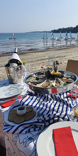 Restaurant Cap Coz - Déjeuner sur la plage - Fouesnant