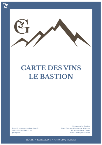 Carte des vins - Le Bastion - Caserne de Briançon (1)